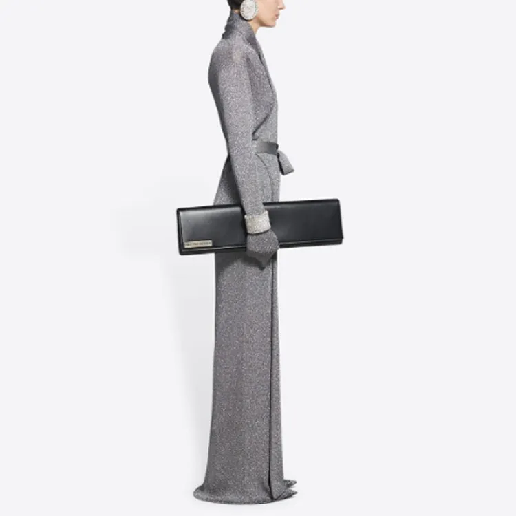 Balenciaga FW21 Long-Sleeved Dresses Women's Gray-4