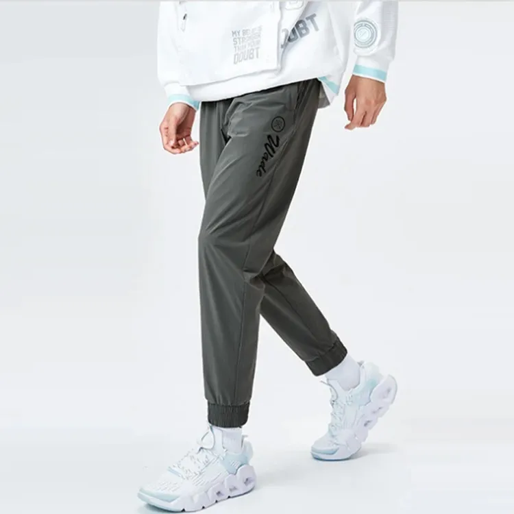 LINING Sports Pants Men Gray-3