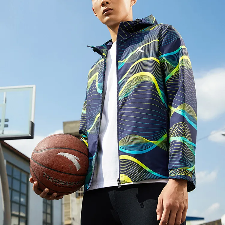 ANTA Basketball Collection Jackets Men Blue-4
