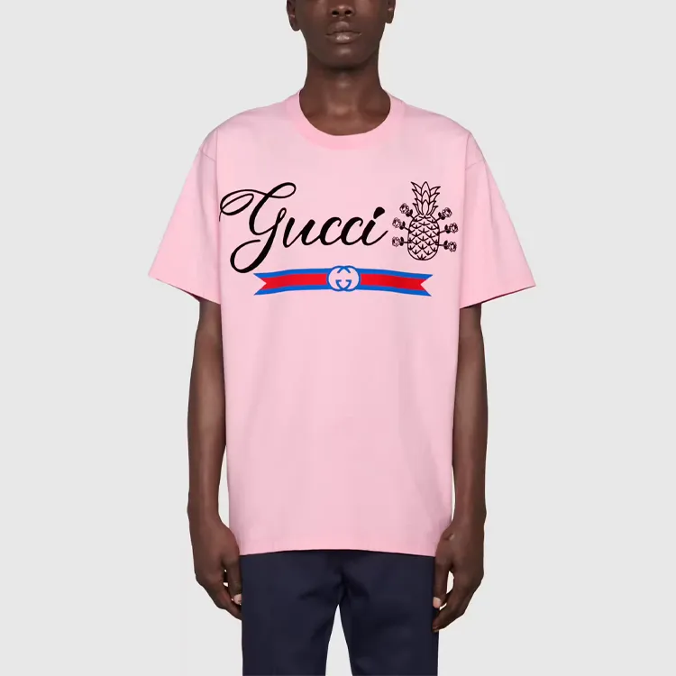 GUCCI T Shirts Men Pink-1