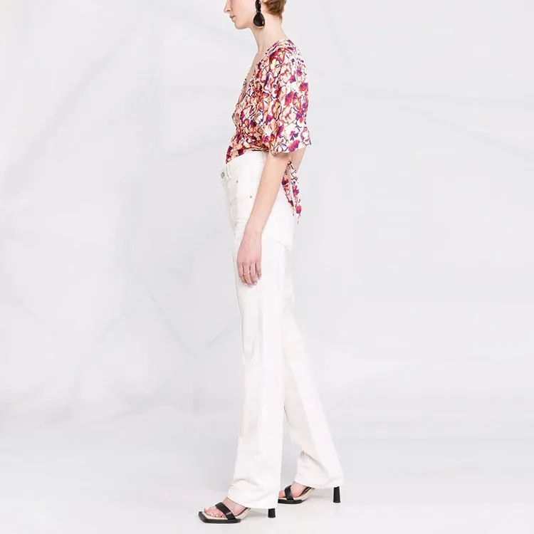 ISABEL MARANT Tuackom Button Detailed High Waist Jeans-3