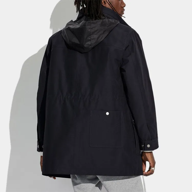 COACH Parka Coats Men Blue-3