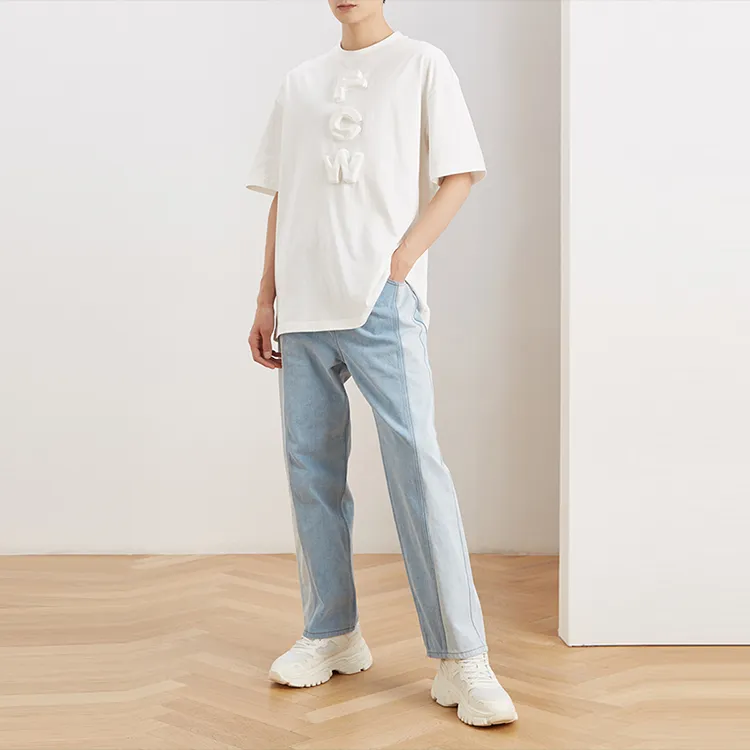 Feng Chen Wang Jeans Men Blue-3