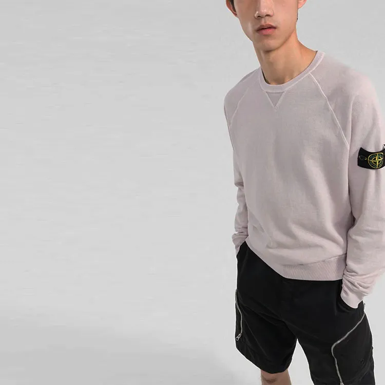 STONE ISLAND Sweatshirts Men Pink-4