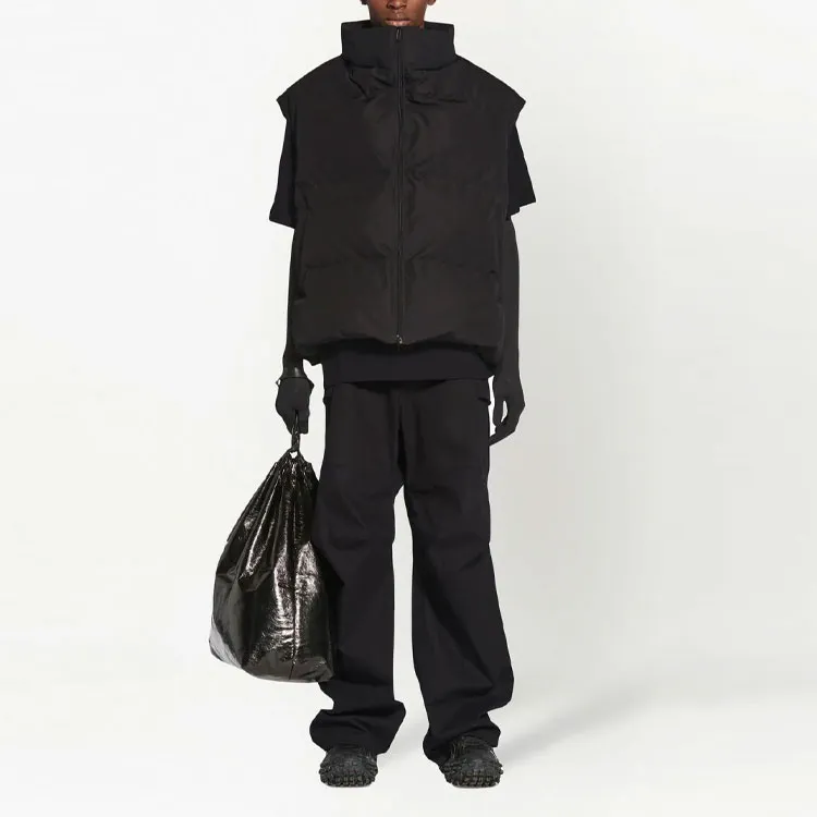 Balenciaga FW22 Vest Loose Fit Style Men's Black-2