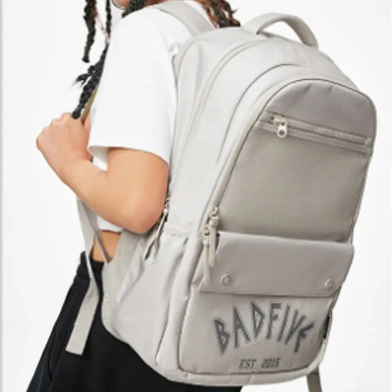 LiNing Polyamide Backpack Regular Unisex Moonlight Gray-4