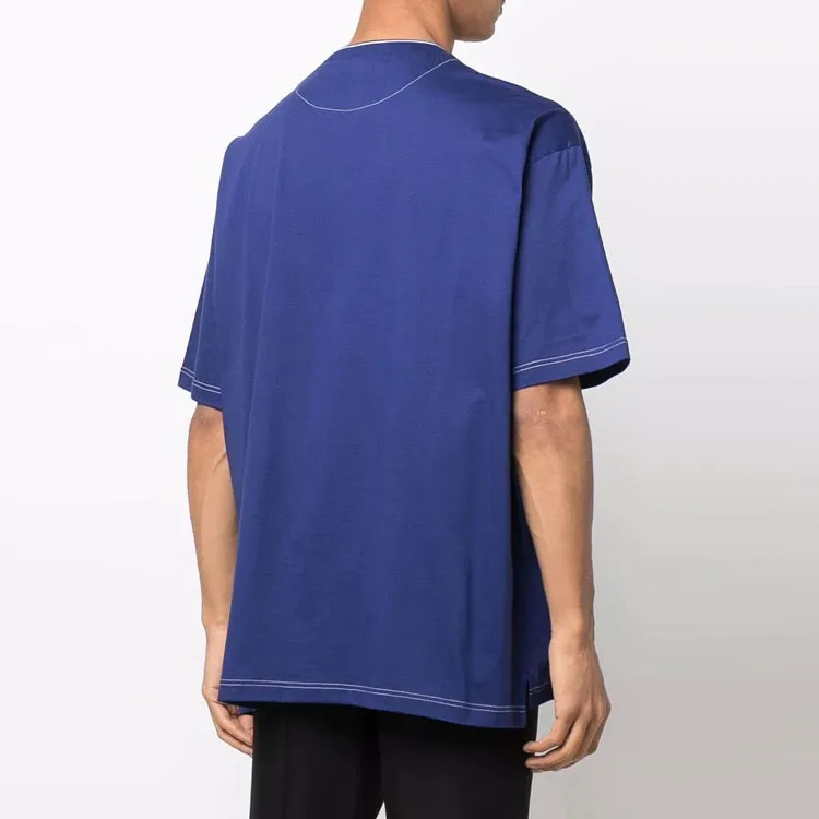 PRADA SS22 T Shirt Men's Marine Blue-4