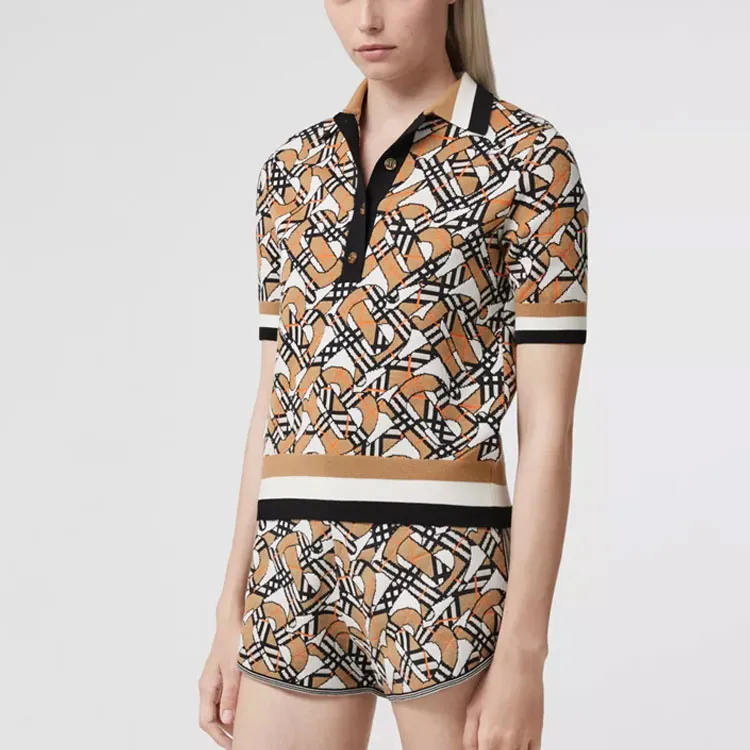 Burberry Polo Shirt Women's Brown-2