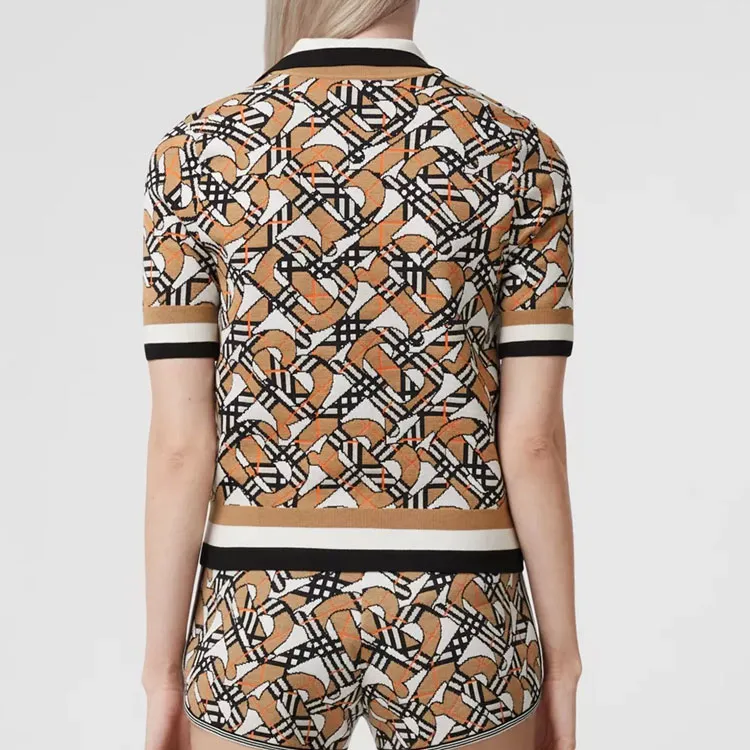 Burberry Polo Shirt Women's Brown-3