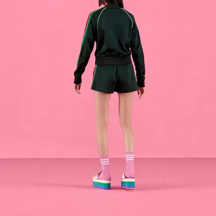 GUCCI X Adidas Zip Jacket Dark Green-3