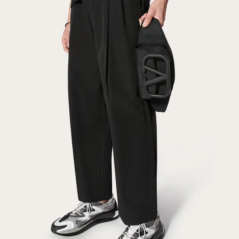 Valentino Nylon Material Crossbody Bag, Sling Bag, Fanny Pack Regular Men's Black-5
