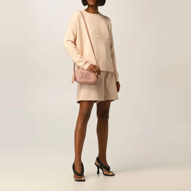 MaxMara Lacuna Leather Shorts-5