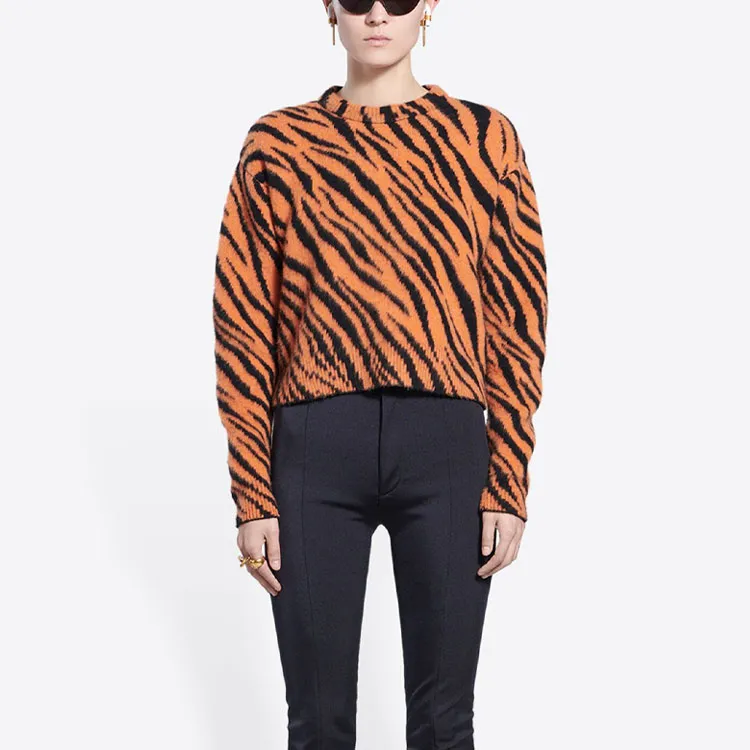 Balenciaga SS22 Loose Fit Sweater Women's Orange-3