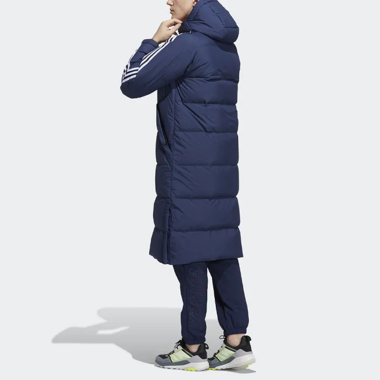 Adidas 3 Stripes Down Jacket Winter Unisex Blue-4
