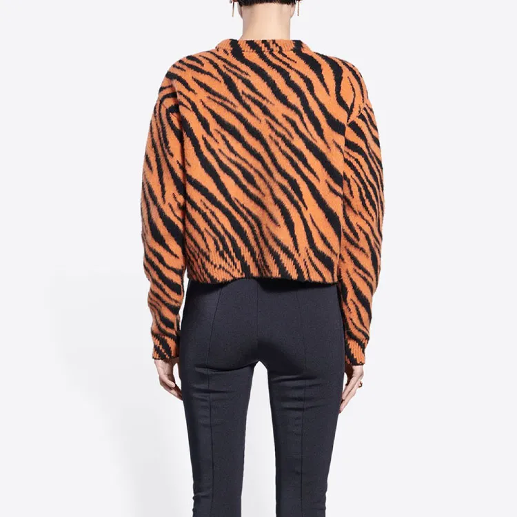 Balenciaga SS22 Loose Fit Sweater Women's Orange-4