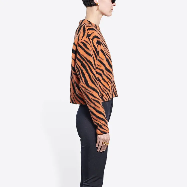 Balenciaga SS22 Loose Fit Sweater Women's Orange-5