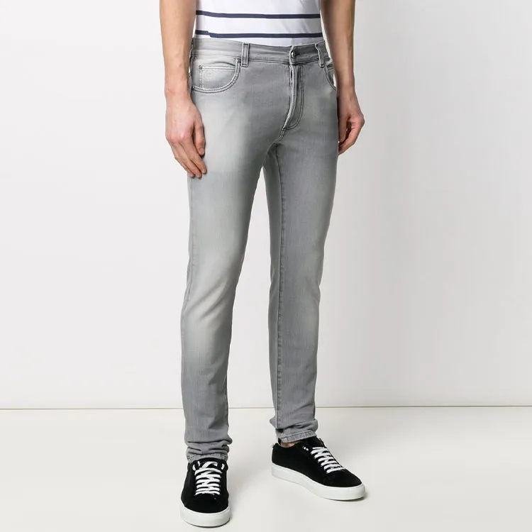 BALMAIN Jeans Men Gray-3
