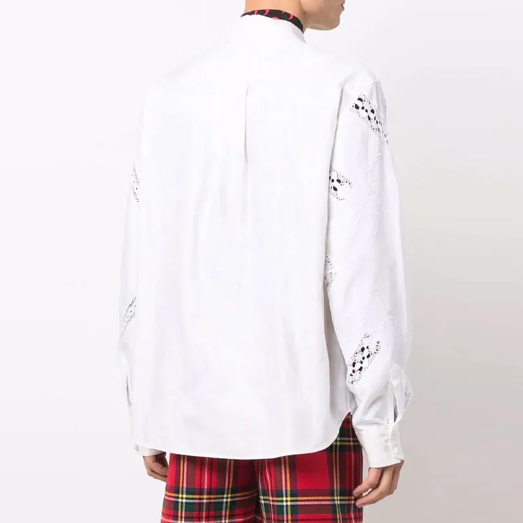 Marine Serre Floral Embroidered Cut out Shirt-3