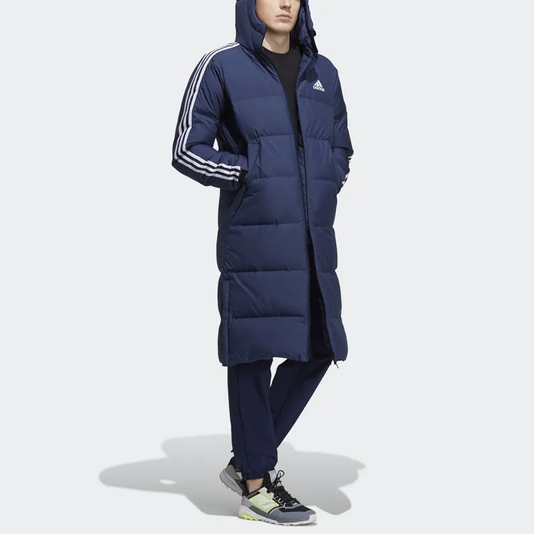 Adidas 3 Stripes Down Jacket Winter Unisex Blue-2