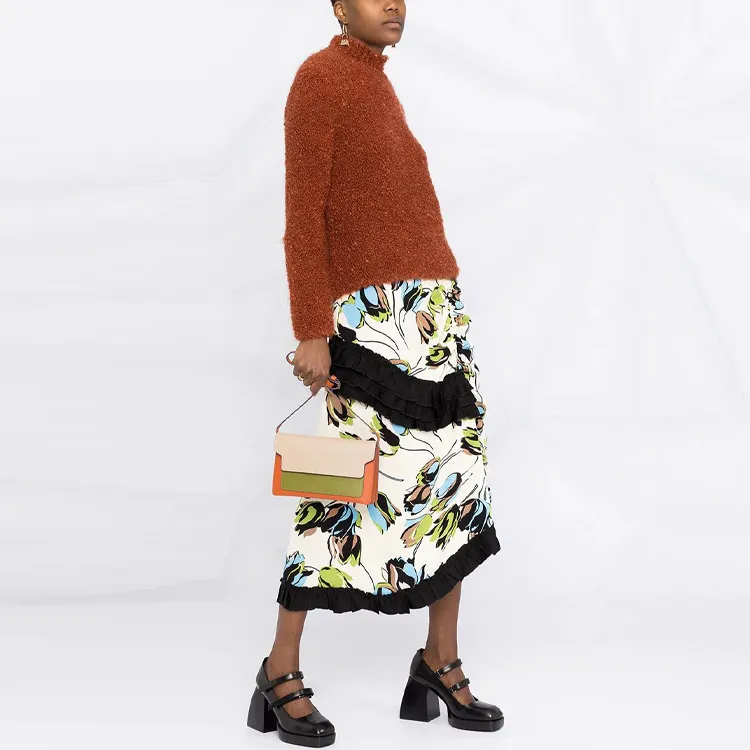 MARNI Loose Fit Sweater Women's Orange Red-3