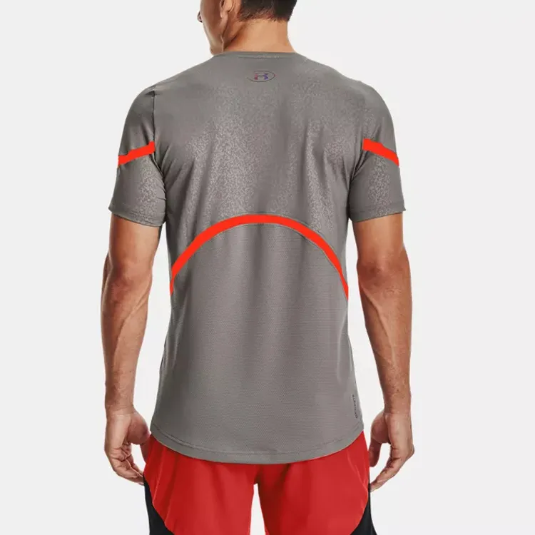 Under Armour RUSH T Shirt Men's Dark Wolf Gray-4