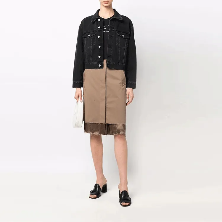 MM6 Maison Margiela Denim Jackets Women's Black-1