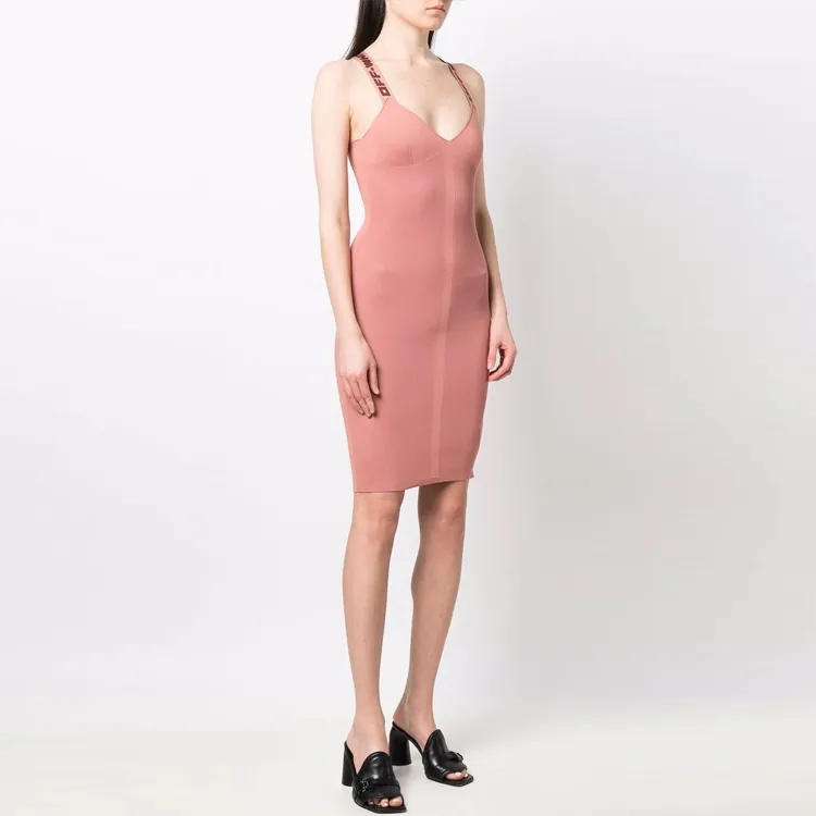 OFF WHITE Logo strap Mini Dress-2