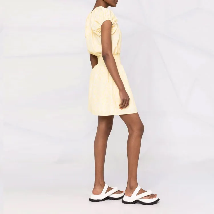 KENZO Short Sleeved Dresses Women's Yellow-3