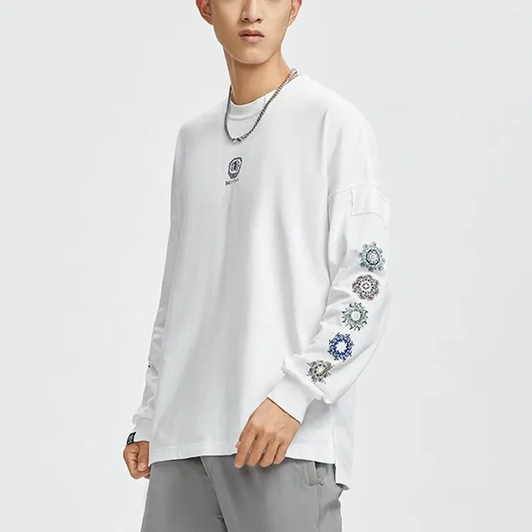 LiNing Basketball Collection T Shirt Men's White-3