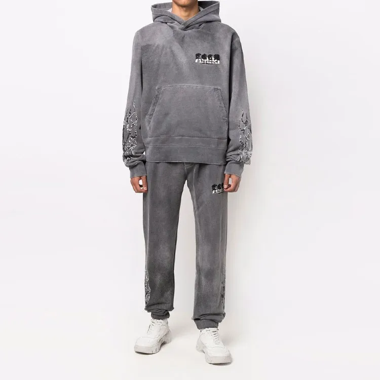 AMIRI Knitted Sweatpants Men Gray-1