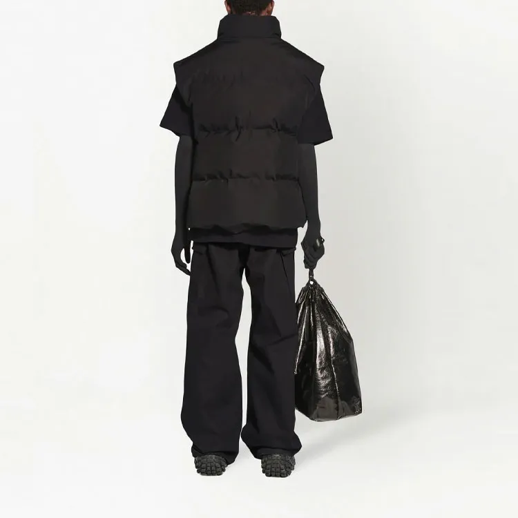 Balenciaga FW22 Vest Loose Fit Style Men's Black-4