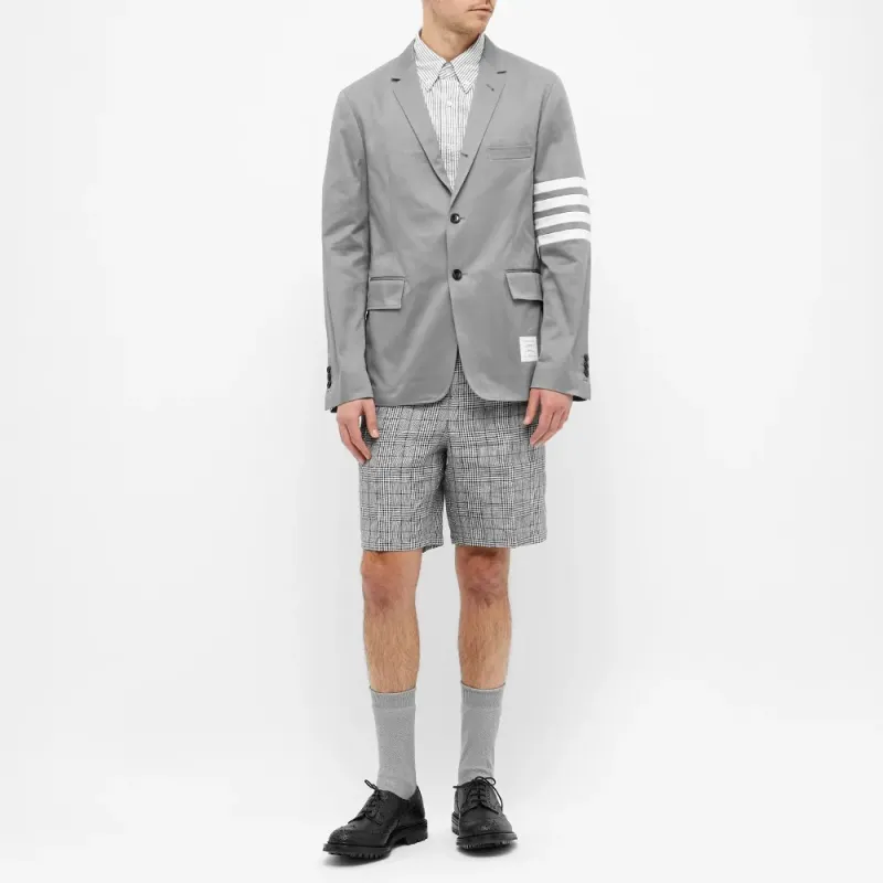 THOM BROWNE 4-Bar Stripe Single-Breasted Blazer-1