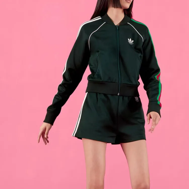 GUCCI X Adidas Zip Jacket Dark Green-2