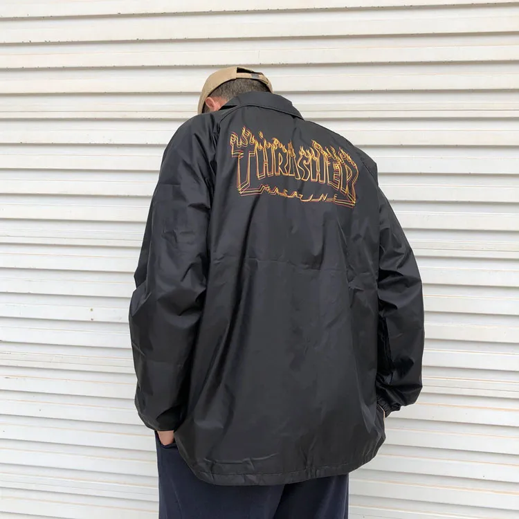 Thrasher Jacket US Version Unisex Black-8