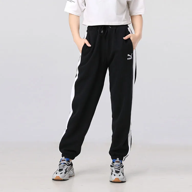 PUMA CLASSICS Knitted Sweatpants Women's Black-2