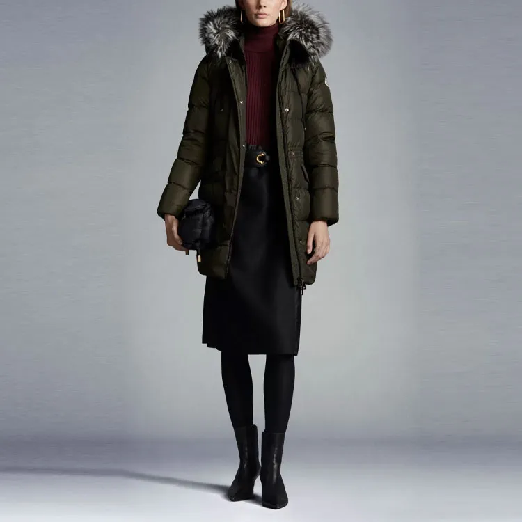 Moncler Aphroti Series Down Jacket Women's Army Green-1
