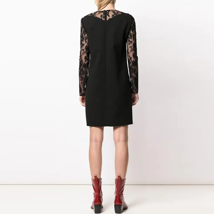 Givenchy Long Sleeved Dresses Women's Black-2