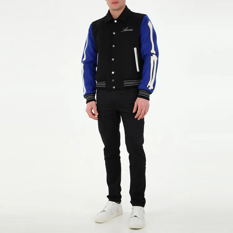 AMIRI Bones Varsity Jacket-1