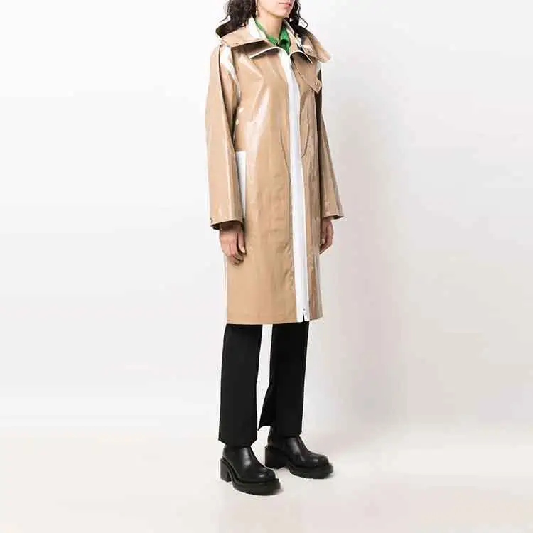 Bottega Veneta Trench Coats Women's Brown-3