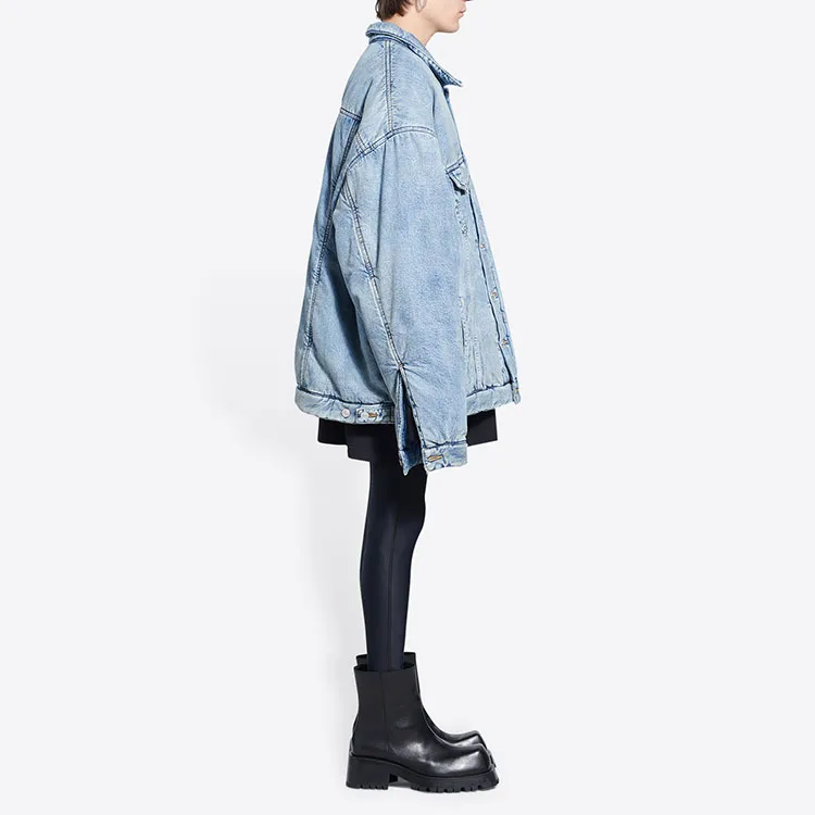 Balenciaga Padded Denim Jacket In-3