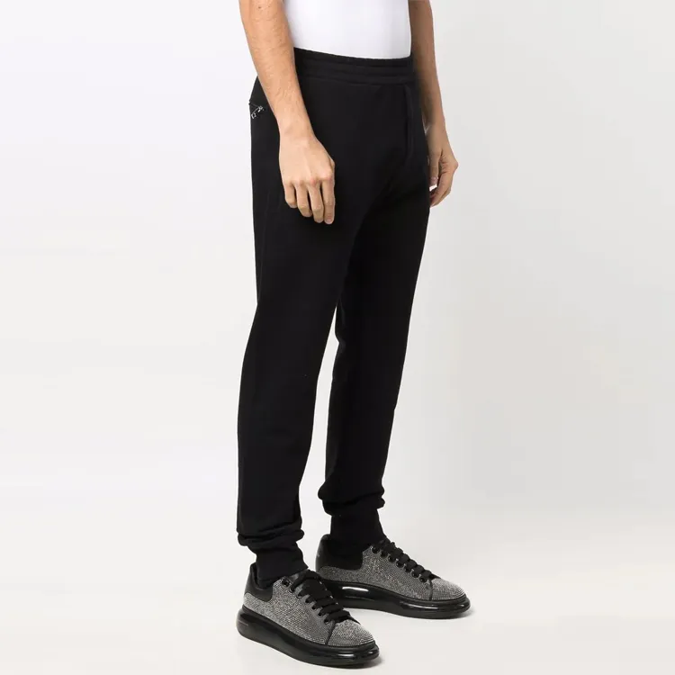 Alexander McQueen Logo Printed Slim Cut Track Trousers-5