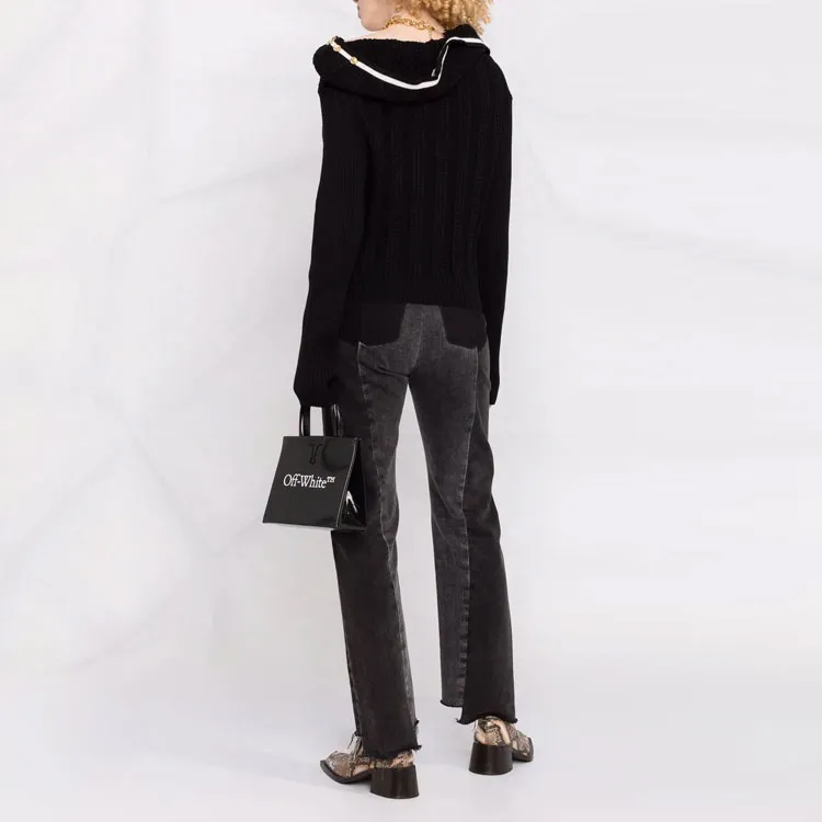 Y/Project Evergreen Ruffled neckline Wool Cardigan-2
