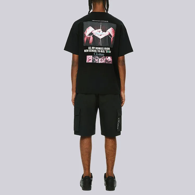 Afgk X CLOTTEE X AFGK Co Brand Series SS23 Casual Shorts Unisex Black-3