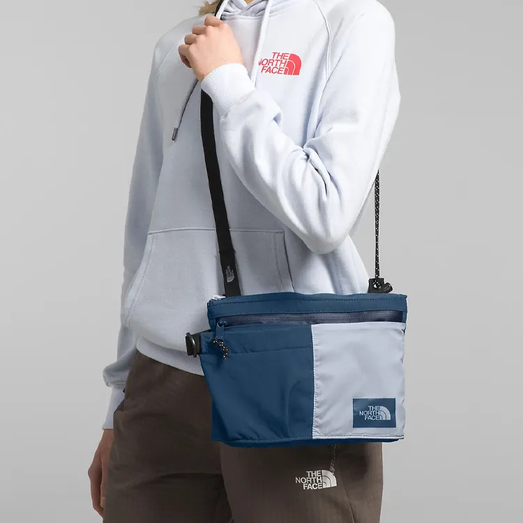 THE NORTH FACE Nylon Crossbody Bag, Shoulder Bag Unisex Blue-4