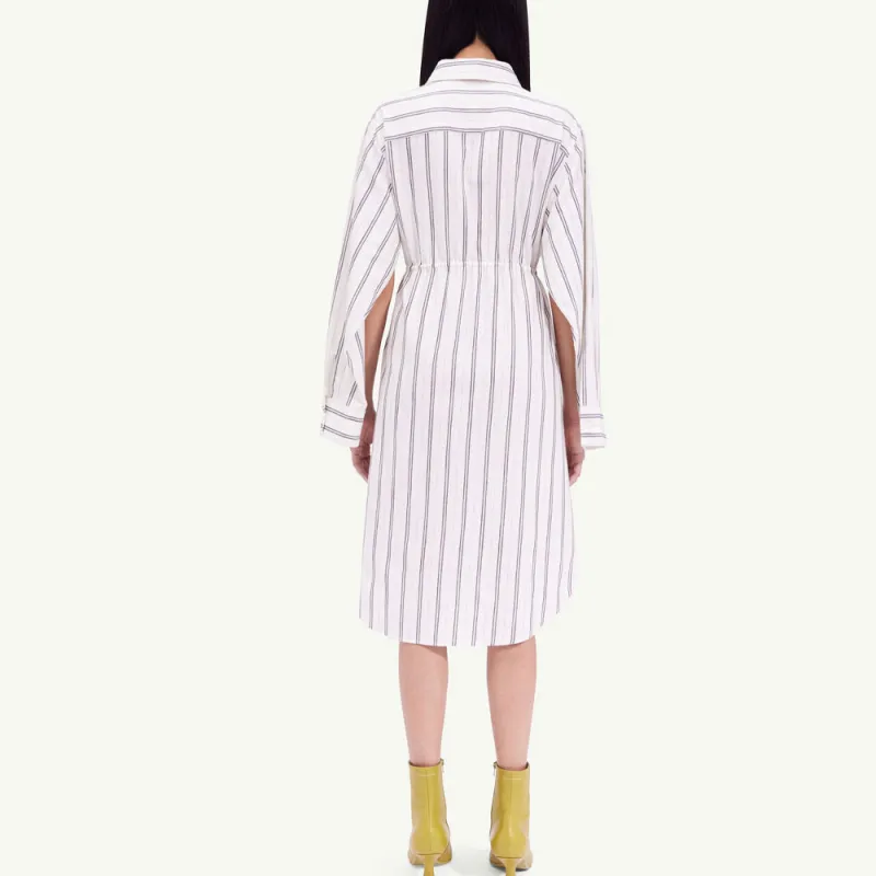 MM6 Maison Margiela Long Sleeved Dresses Women's White-2