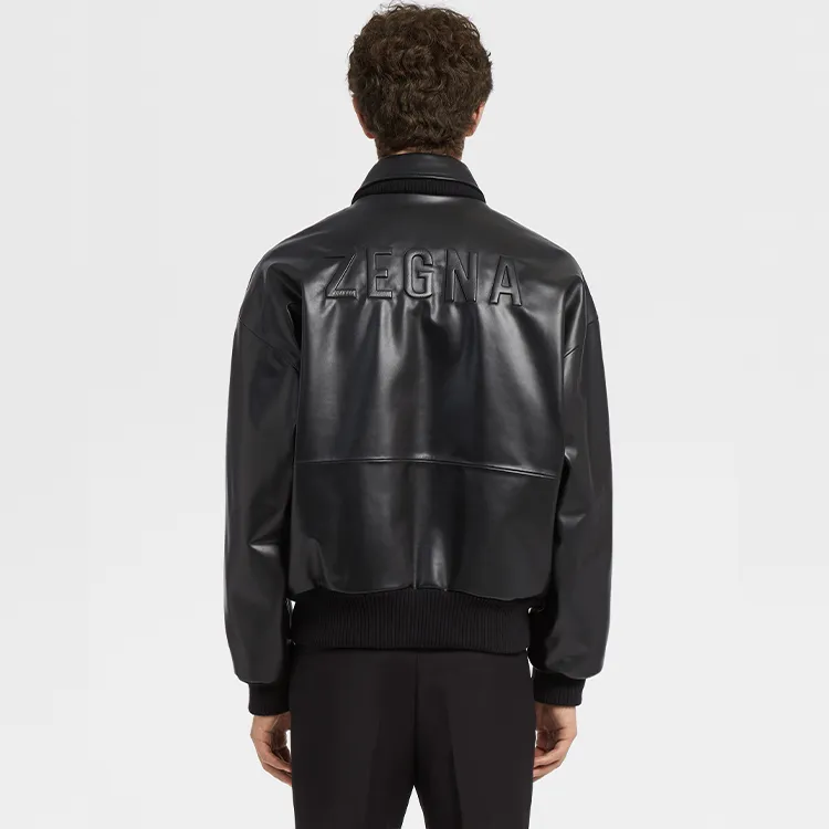Fear Of God X Ermenegildo Zegna Nappa Leather Bomber Jacket-1