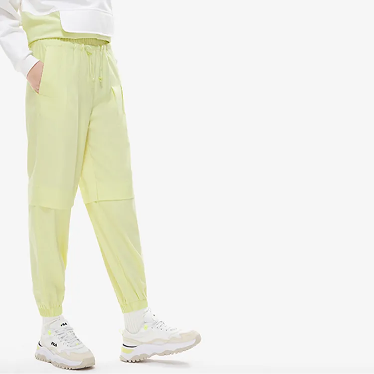 FILA Casual Pants Women's Cyan Yellow-3
