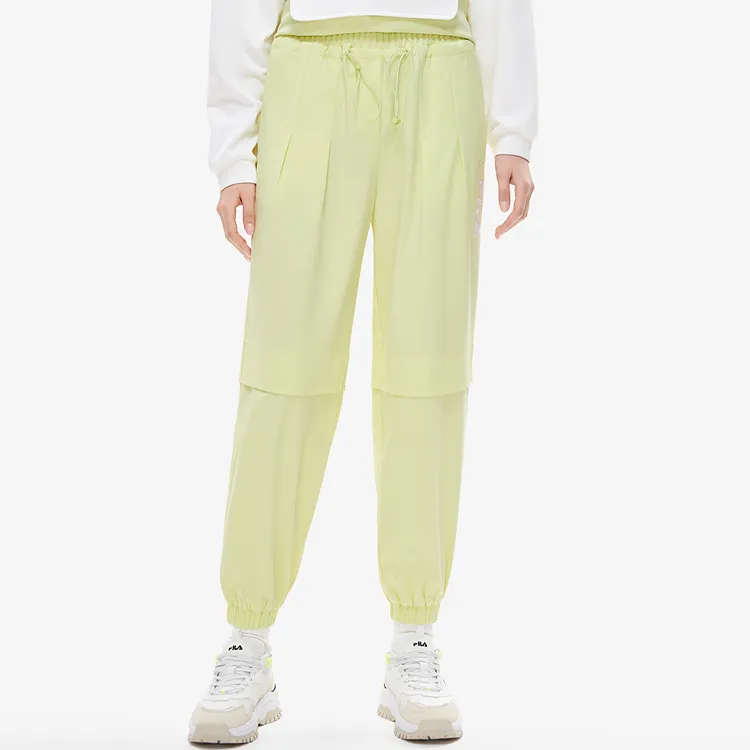 FILA Casual Pants Women's Cyan Yellow-5