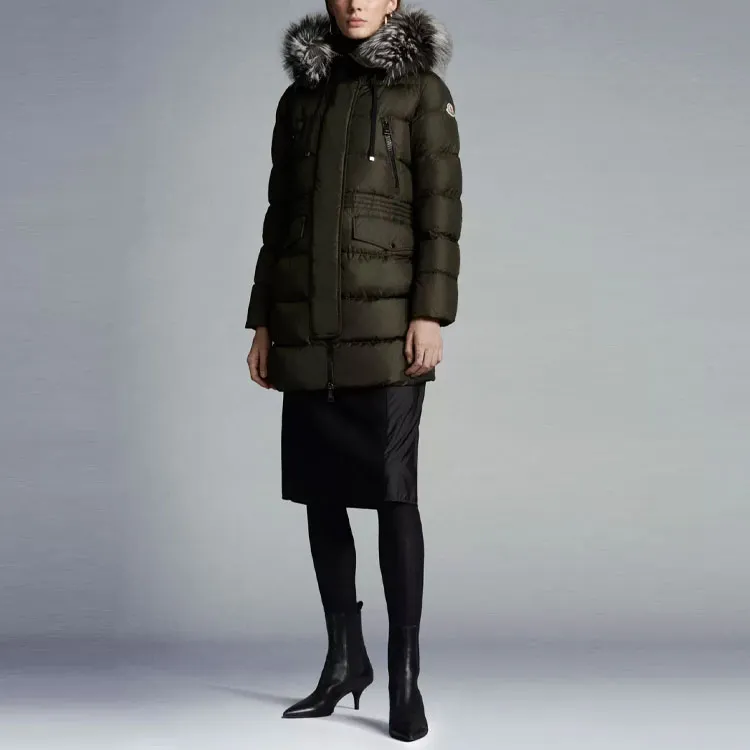 Moncler Aphroti Series Down Jacket Women's Army Green-3