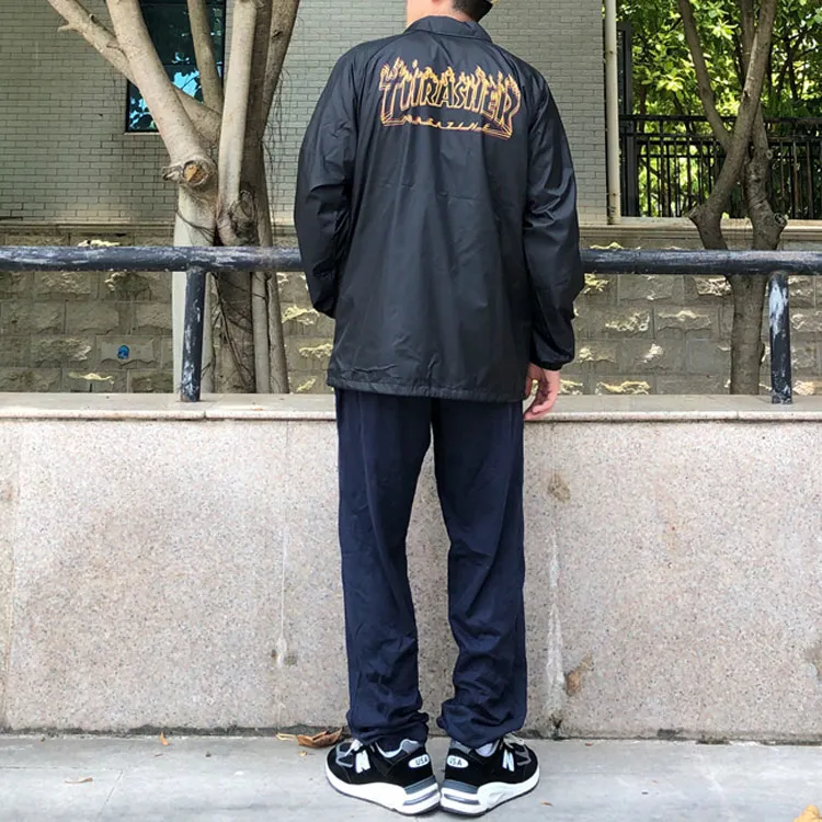 Thrasher Jacket US Version Unisex Black-5